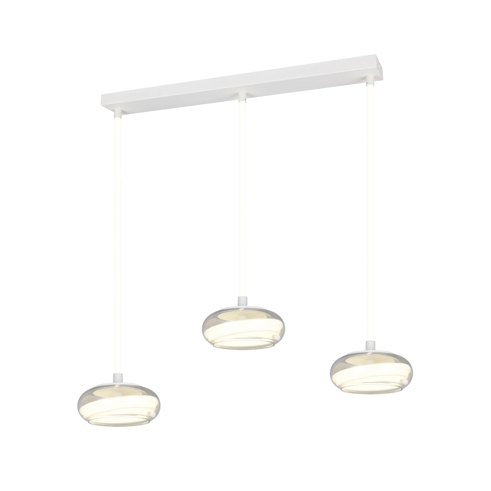 Lampe pendante à 3 lumières Tarsia Blanc Trio 4017807683363