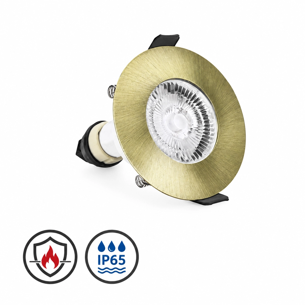 Spot encastrable résistant au feu EvoFire IP65 doré