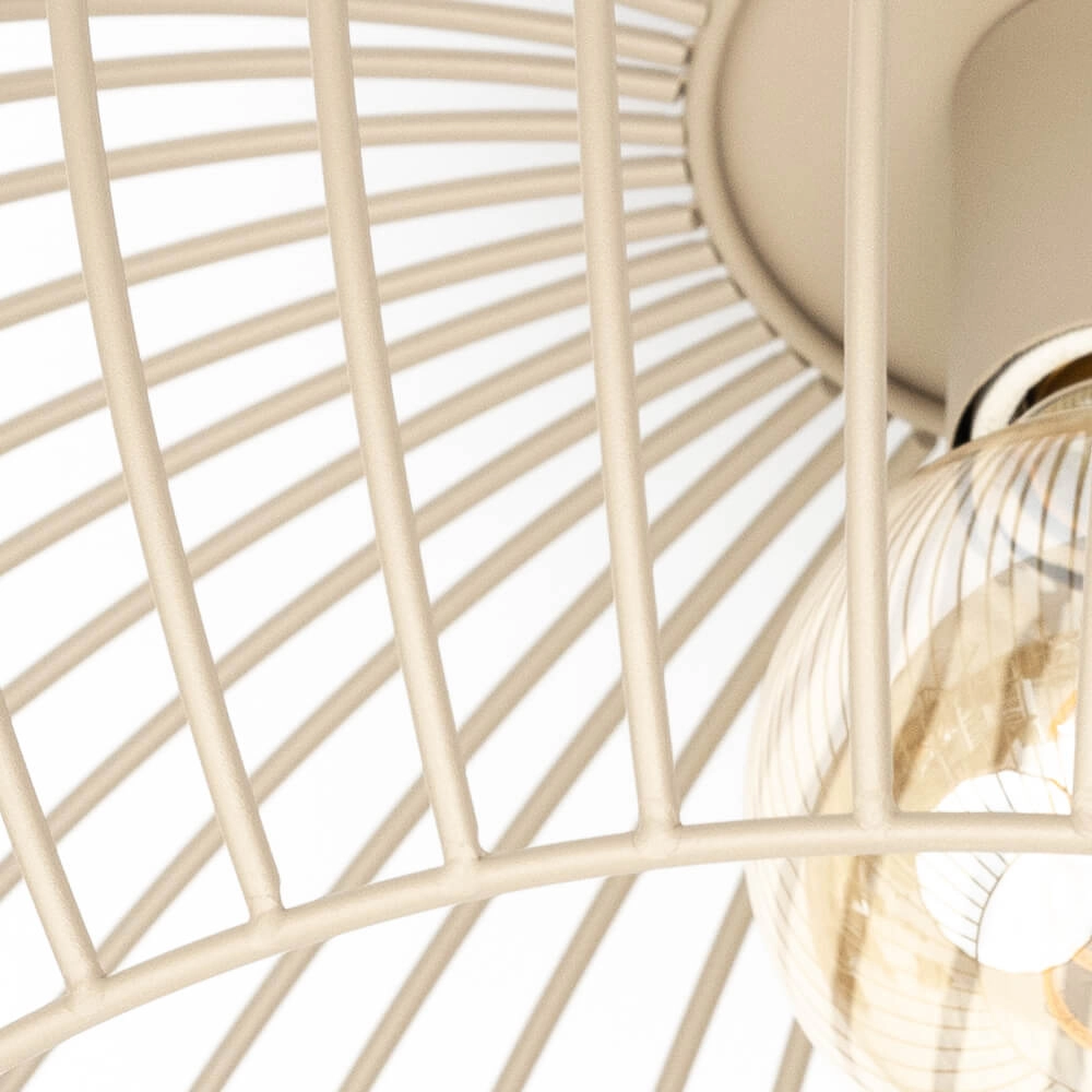 Plafonnier en fil Wire Ø 50cm couleur sable ETH 8720195307570