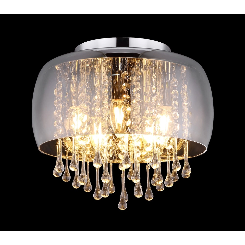 Lampe de plafond Kalla Ø 35cm chromé Globo 9007371388707