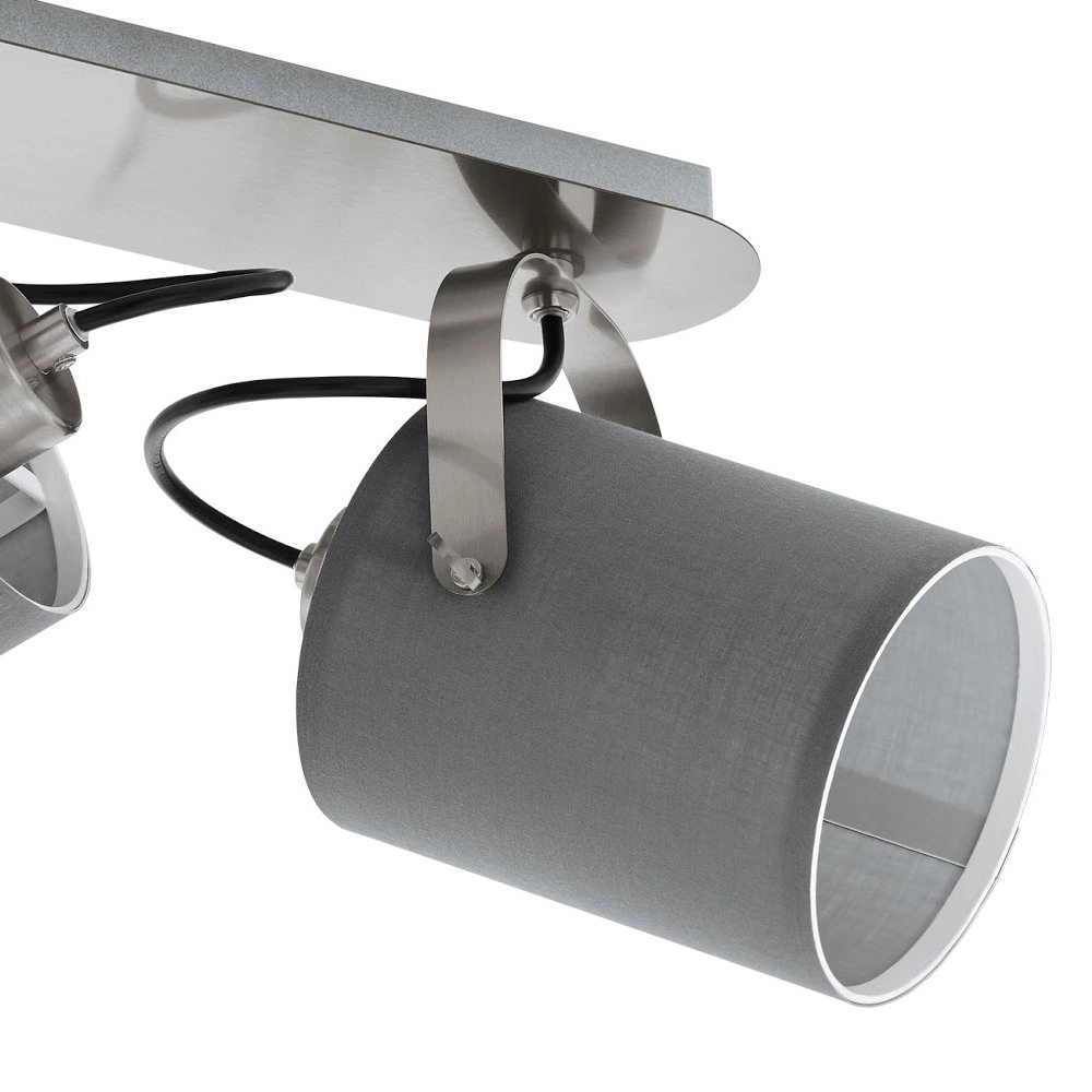 Spot de plafond design Villabate 2-gris clair Eglo 9002759981396