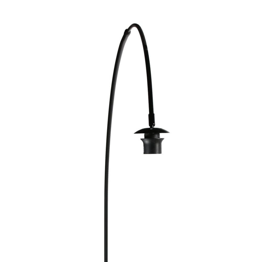 Lampadaire Curve noir avec abat-jour blanc Ø 50cm Steinhauer 8712746179415