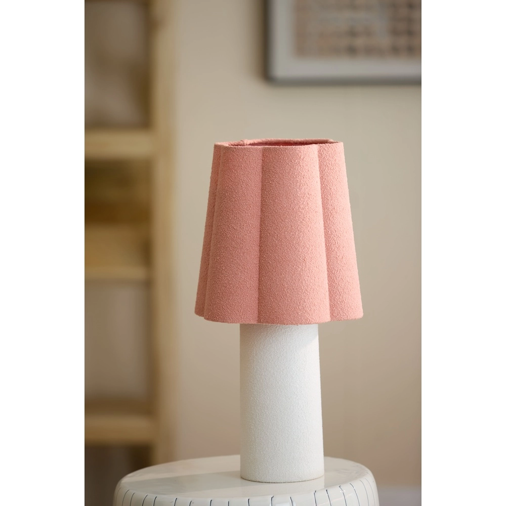 Lampe de table Musaby Forme organique - blanc et rose Light & Living 8717807784256