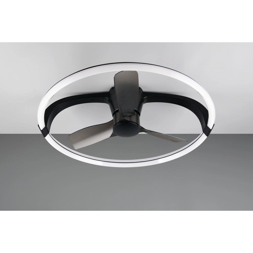 Ventilateur de maison intelligente Stockholm noir Ø 73,5 Tuya Trio 4017807693133