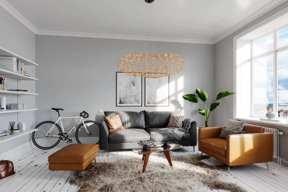 Lampe suspendue Hayden or 50cm By Rydéns 7391741012609