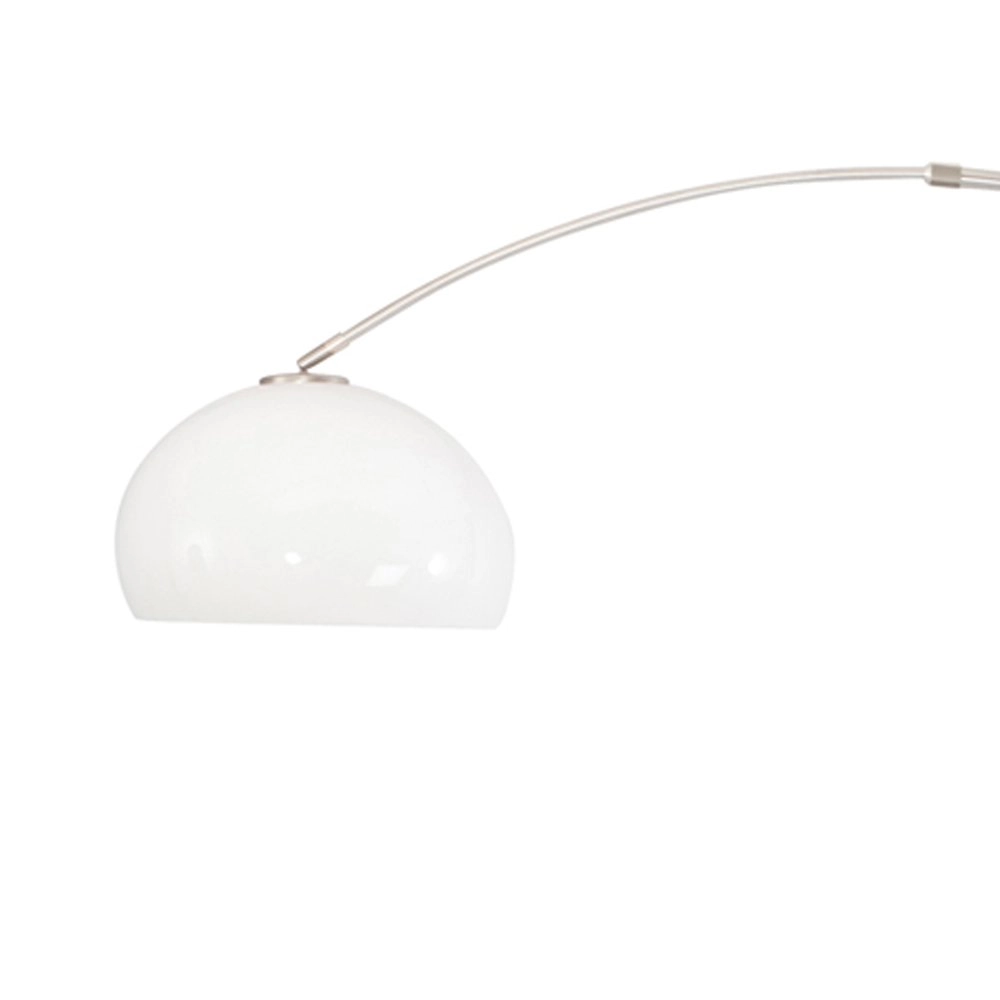 Lampe à arc Stresa Acier inoxydable avec abat-jour blanc Steinhauer 8712746092882