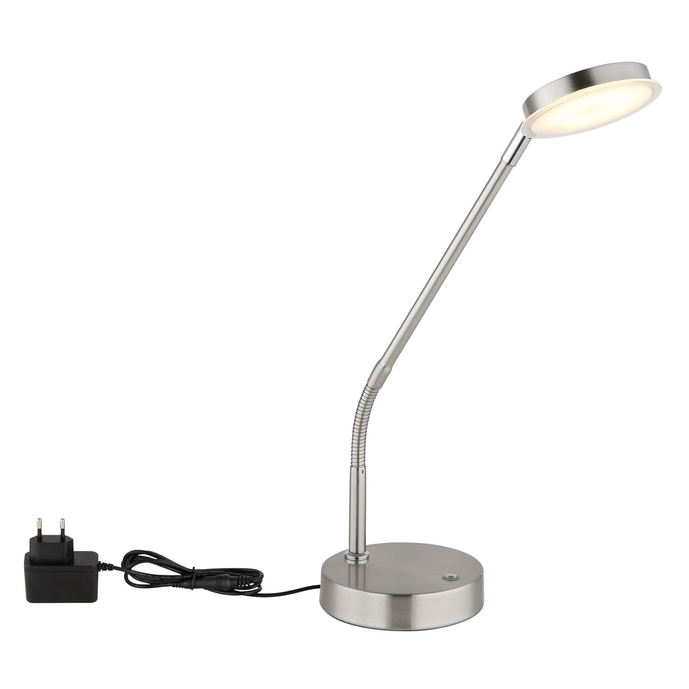 Lampe de bureau Silvio nickel Globo 9007371589166
