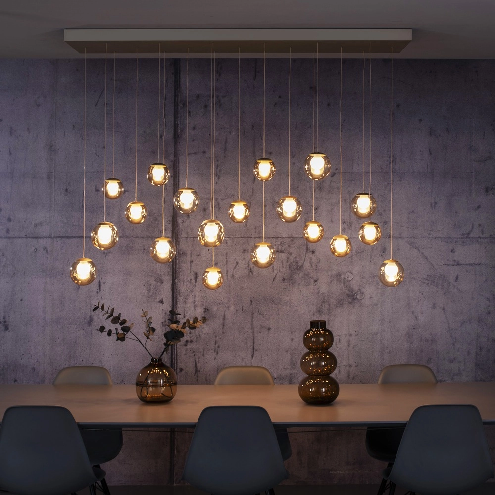 Lampe pendante à 19 lampes Pure Popup Bronce Paul Neuhaus 4012248396704