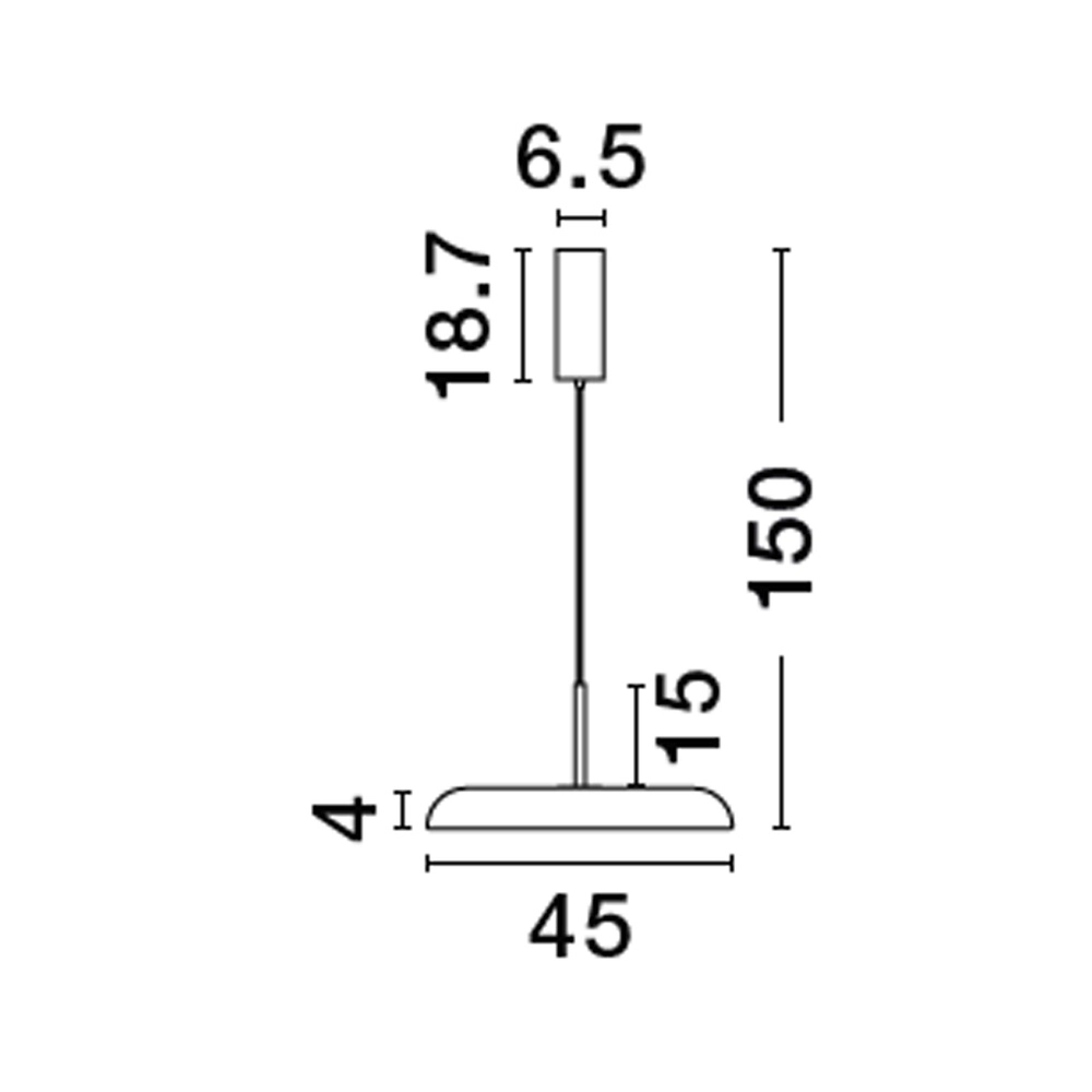 Suspension Linus champagne Ø 45cm Lyora 5212017446299