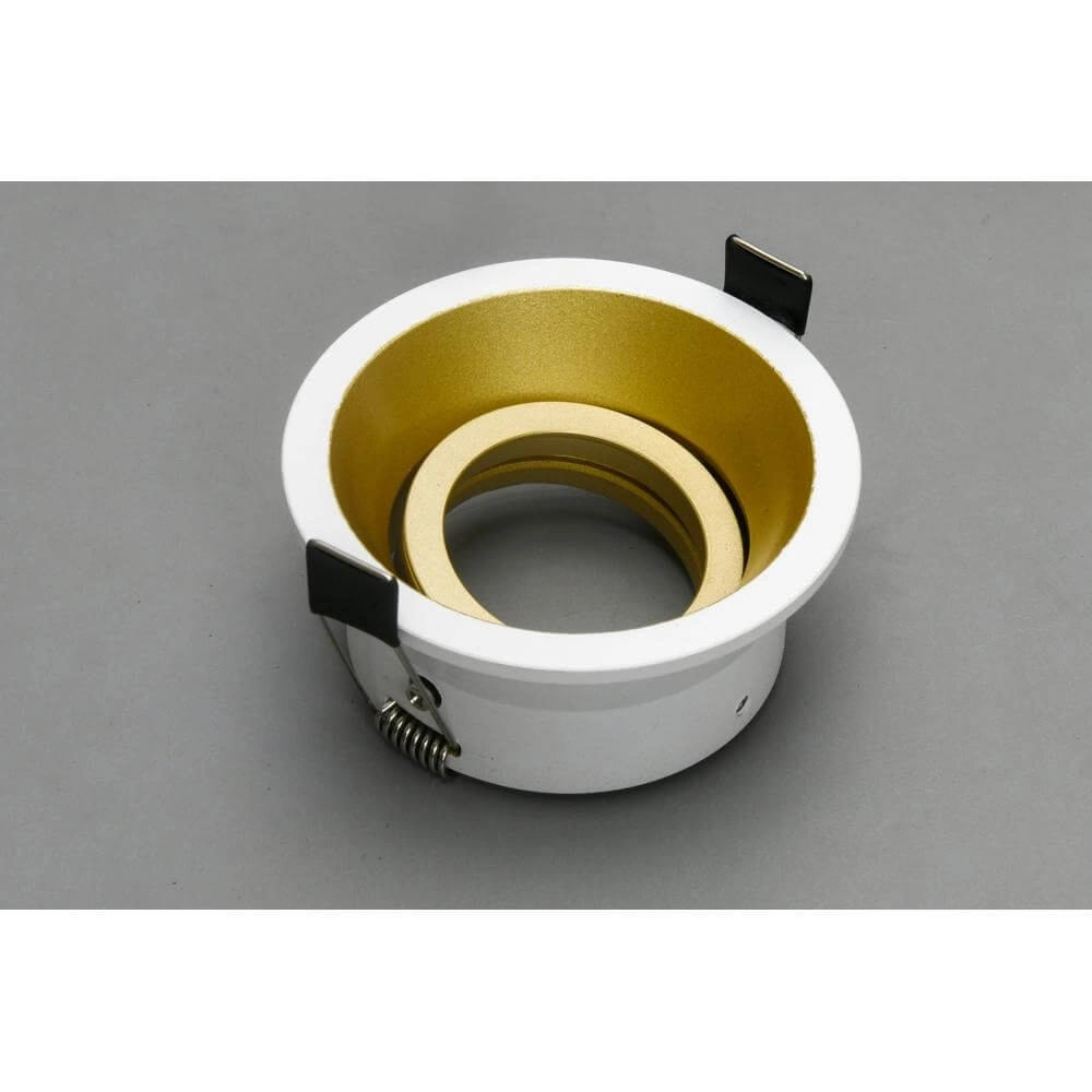 Spot encastrable rond Roura Blanc avec intérieur doré Artdelight 8720701102651