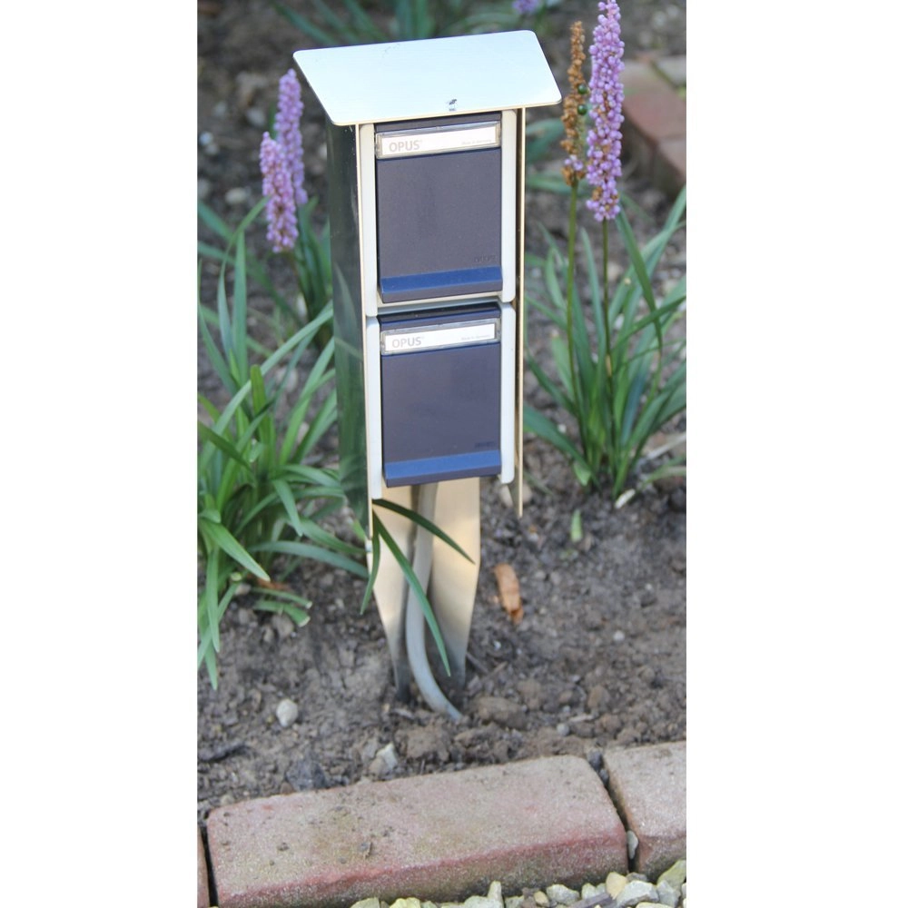 Prise de Jardin Sockets pour extérieur en métal gris Franssen 8717064120491