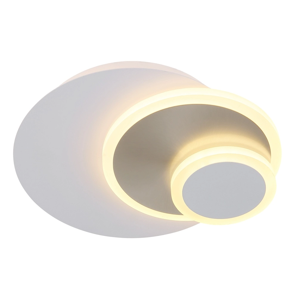Lampe murale blanche Odonell avec du bois Globo 9007371569410
