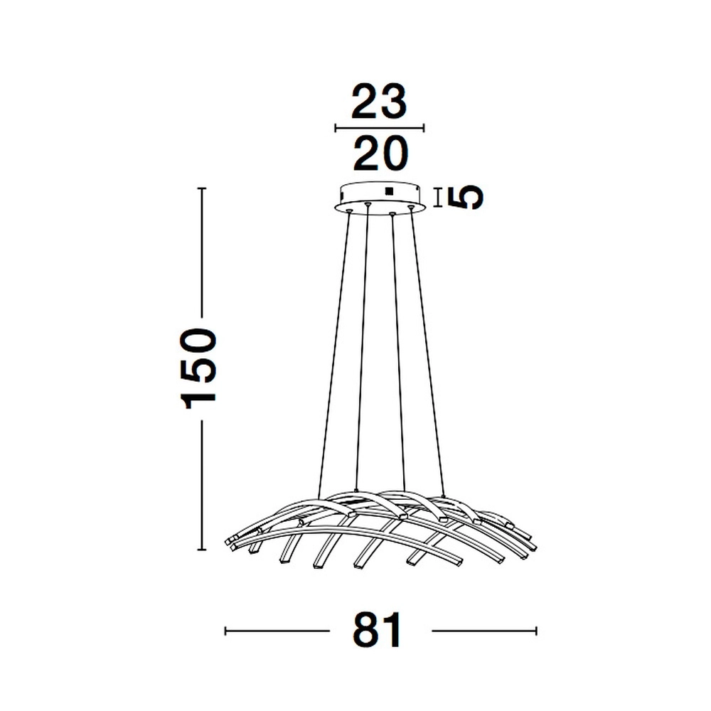 Suspension Narvi noir Lyora 5212017429209