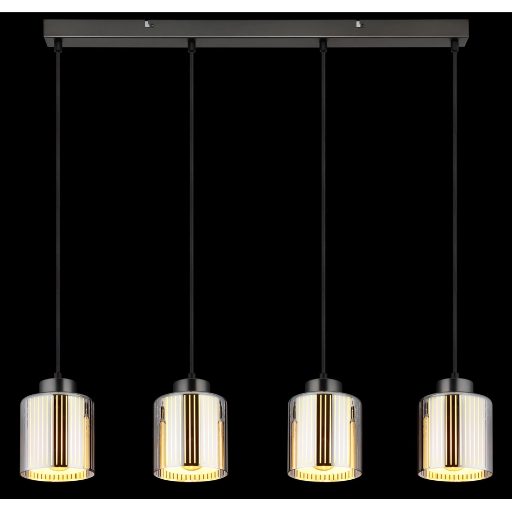 Lampe pendante de conception Felicia Quatre feux en métal canon Globo 9007371525966