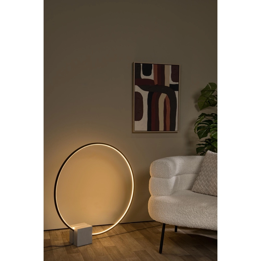 Lampe de table noire Cirkelis rond Ø 83 cm Lucide 5411212051684