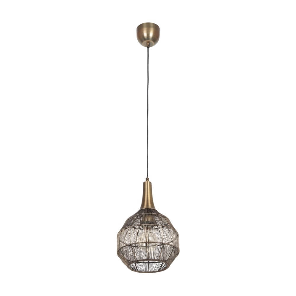 Lampe suspendue ronde Soraya Ø 26cm - bronze Trio 4017807617481