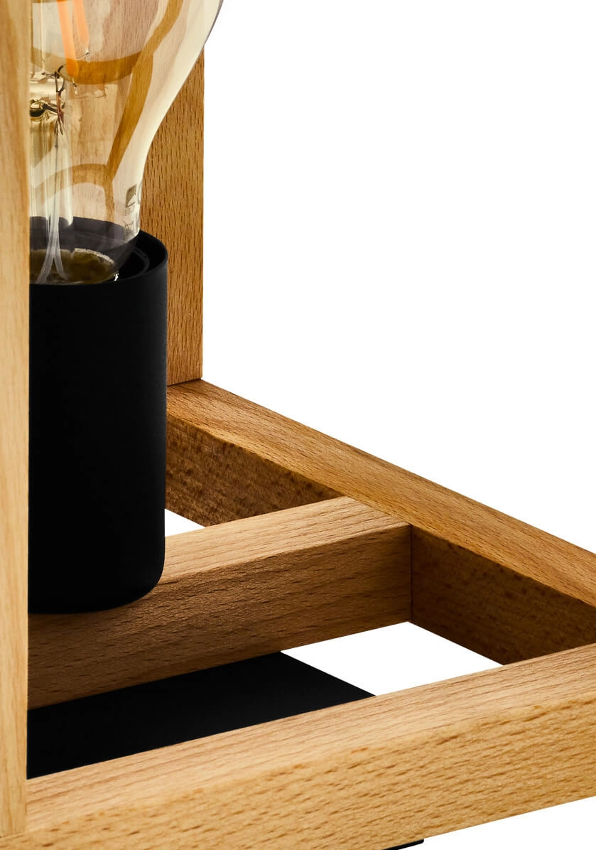 Lampe de table en bois Blackcrown 1 Eglo 9002759321475