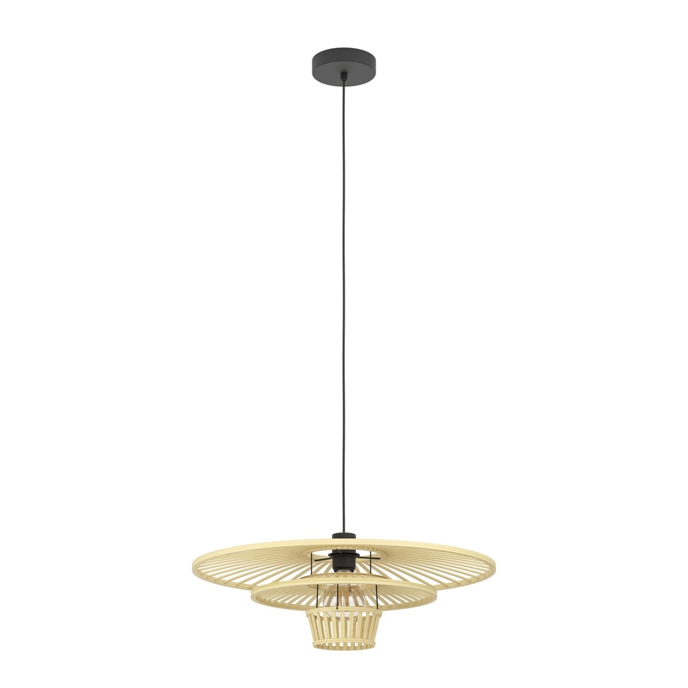 Lampe pendante en bois Lydney Ø 57cm