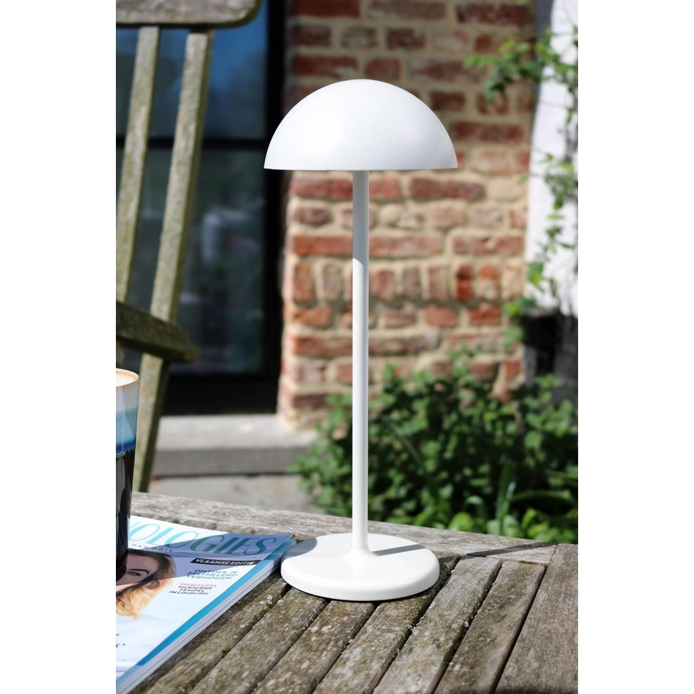 Lampe de table rechargeable Joy IP54 blanc Lucide 5411212151957