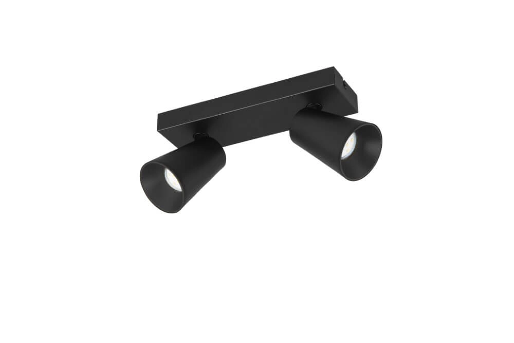 Spot double en saillie Sharp noir Trio 4017807613063