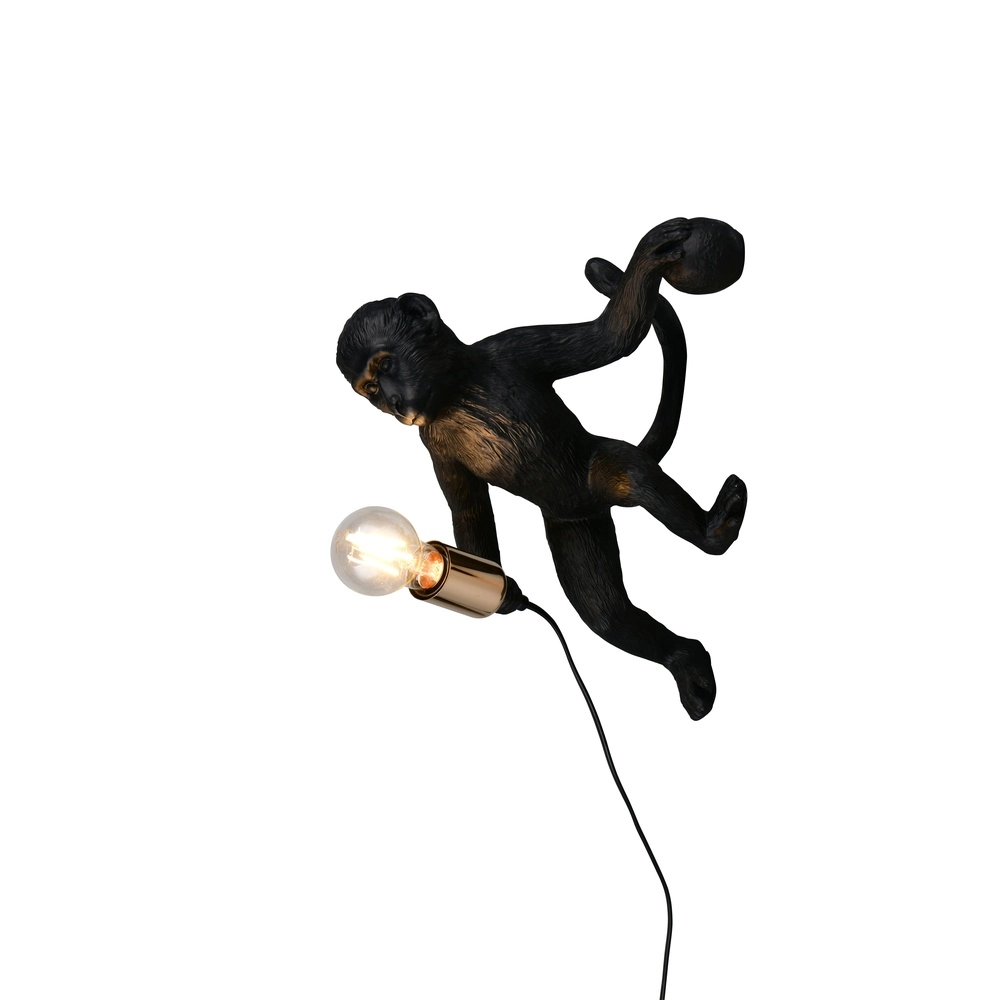 Applique murale Louy Singe Noir