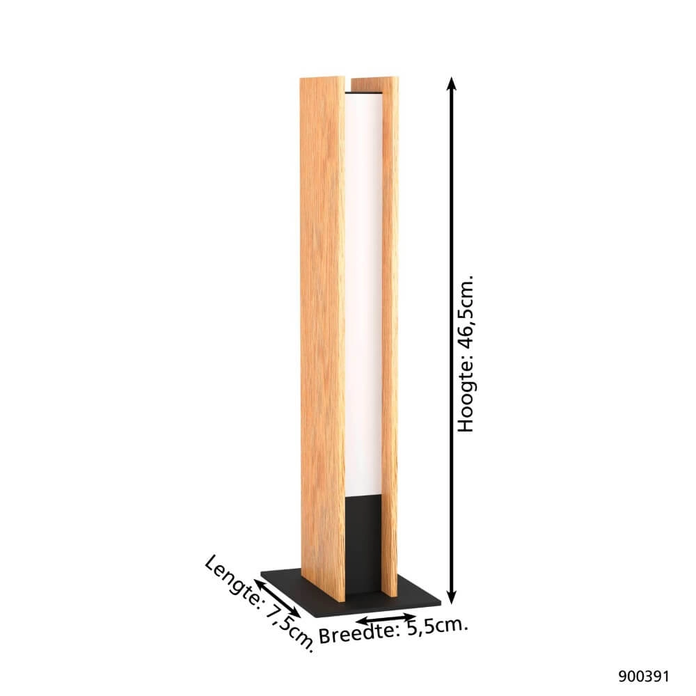 Lampe de table en bois Anchorena-Z 46,5 cm Eglo 9008606243693