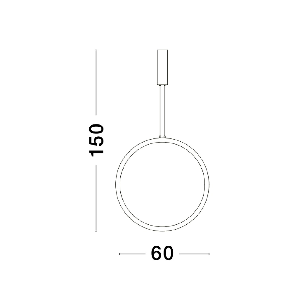 Suspension ronde Change Ø 60cm noir Lyora 5212017437297