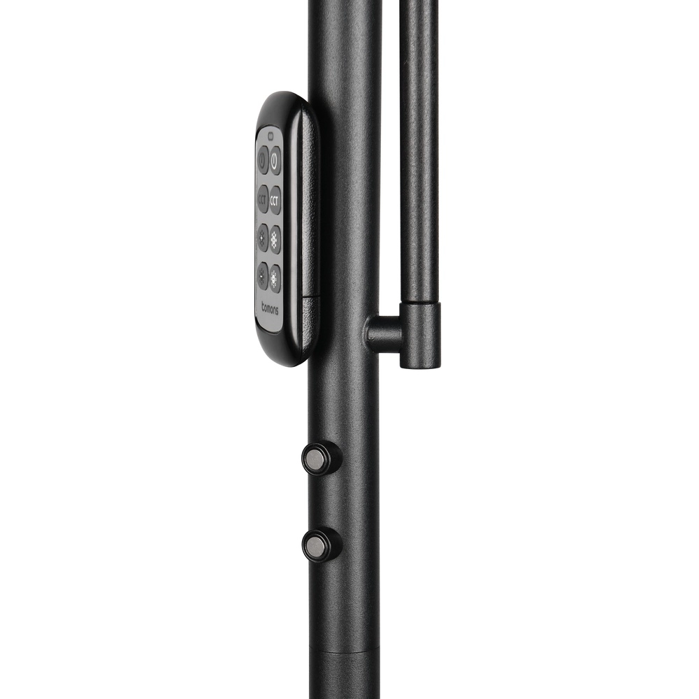 Lampadaire Palermo noir avec lampe de lecture Trio 4017807641363