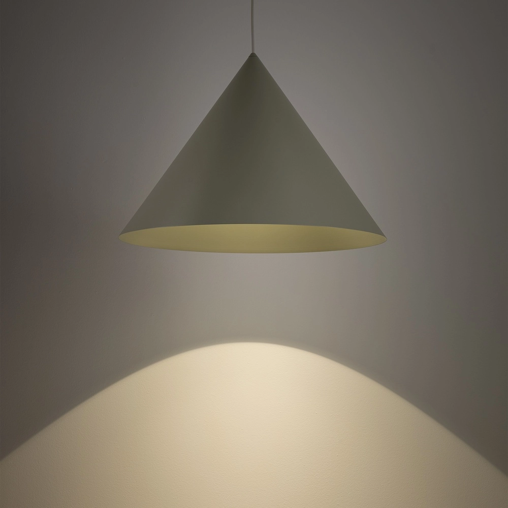 Lampe pendante de conception Zenith vert sauge Ø 50cm Lyora 5903139114820