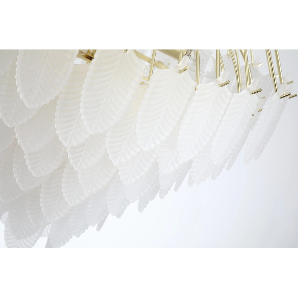 Applique murale Feather Or avec verre blanc Searchlight 5053423303895