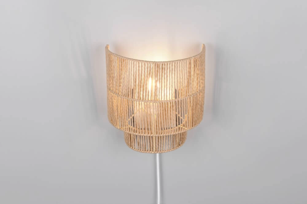 Applique murale Japandi Satna Rotin Trio 4017807636192