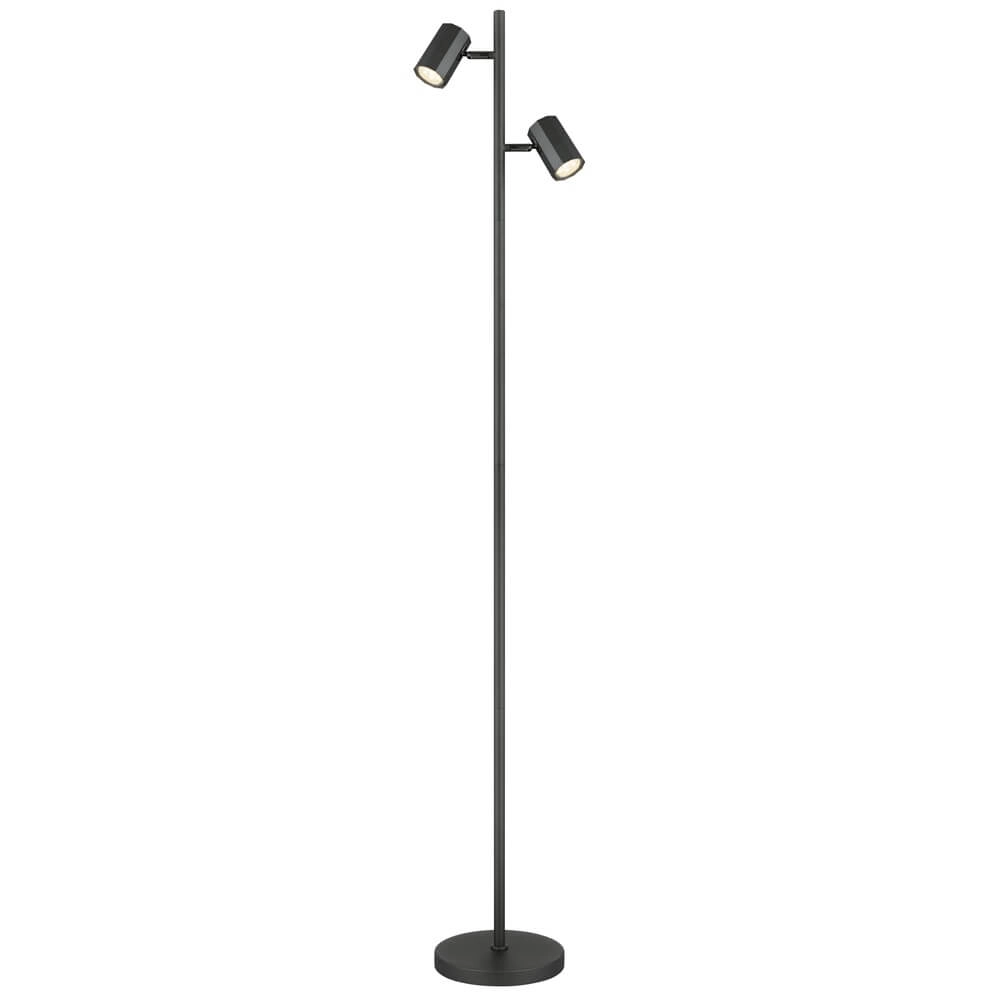 Lampadaire gris James double Lampadaire gris James double
