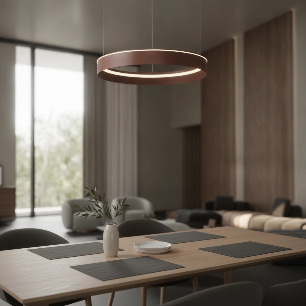 Lampe pendante moderne Olivia marron Ø 78cm
