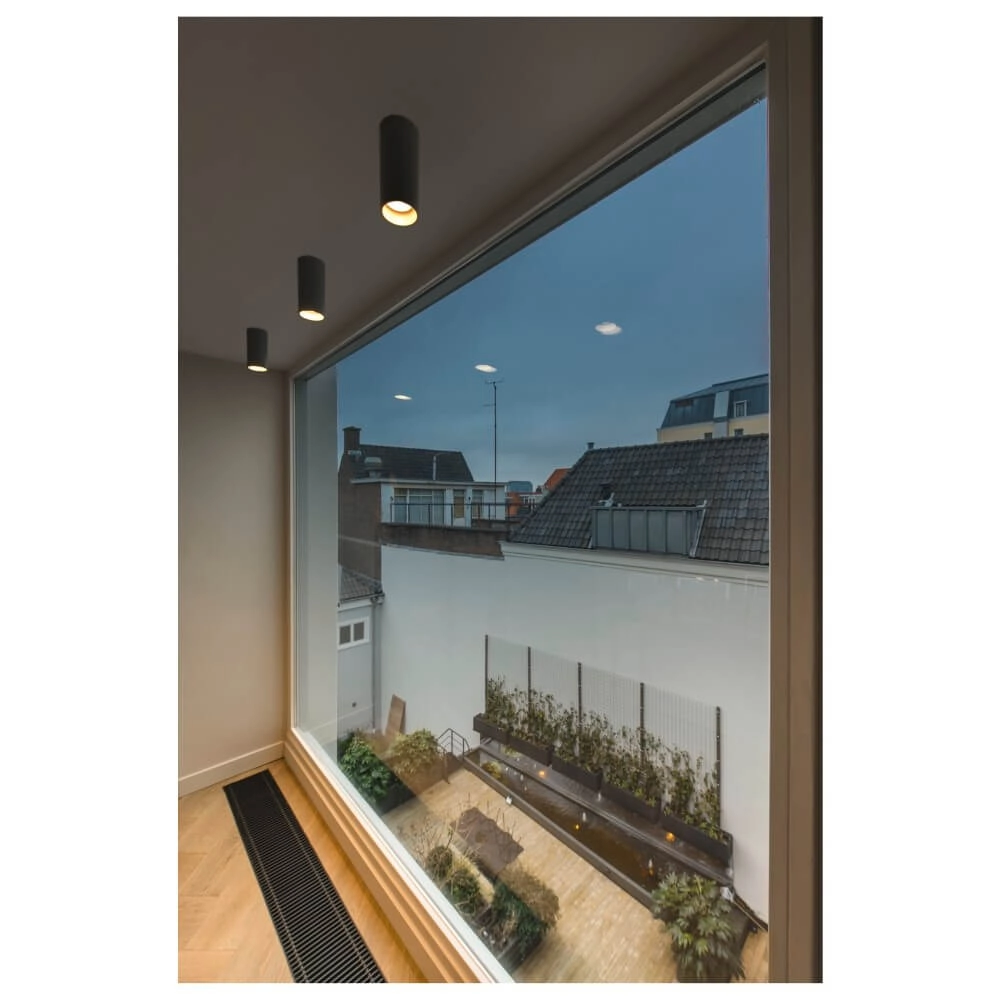 Spot de plafond noir Asto Tube cylindre - 1x GU10 SLV 4024163266017