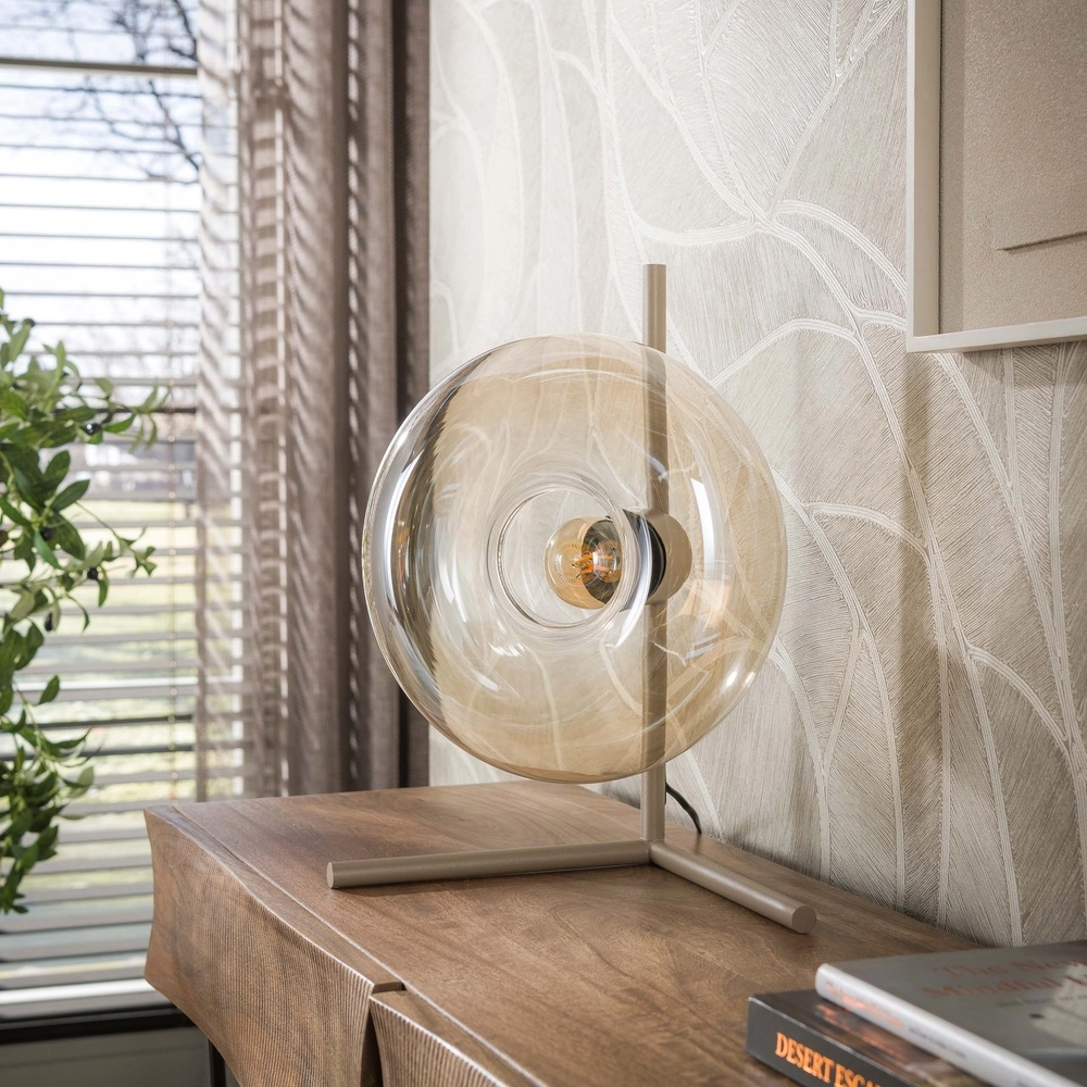 Lampe de table moderne Soll brun sable Lyora 8716803514683