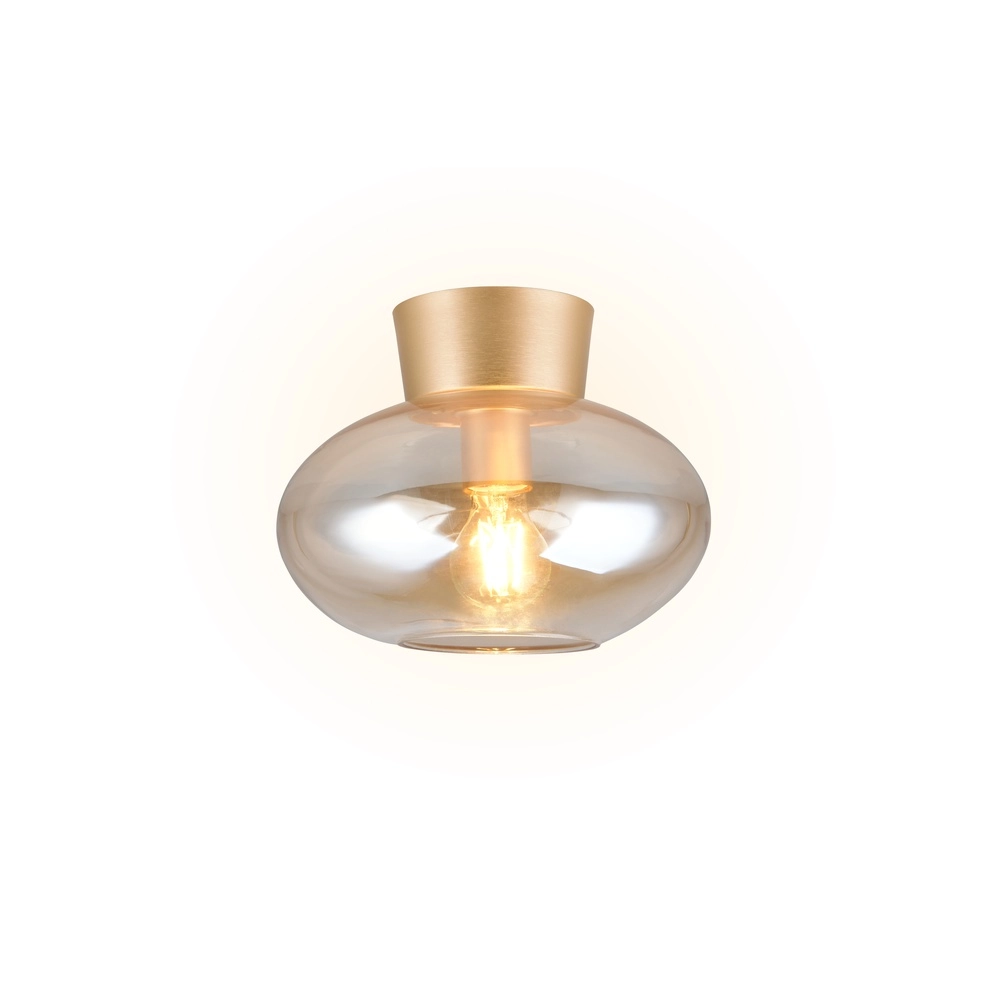 Lampe de plafond Sidera ambre Ø 26cm Trio 4017807697261