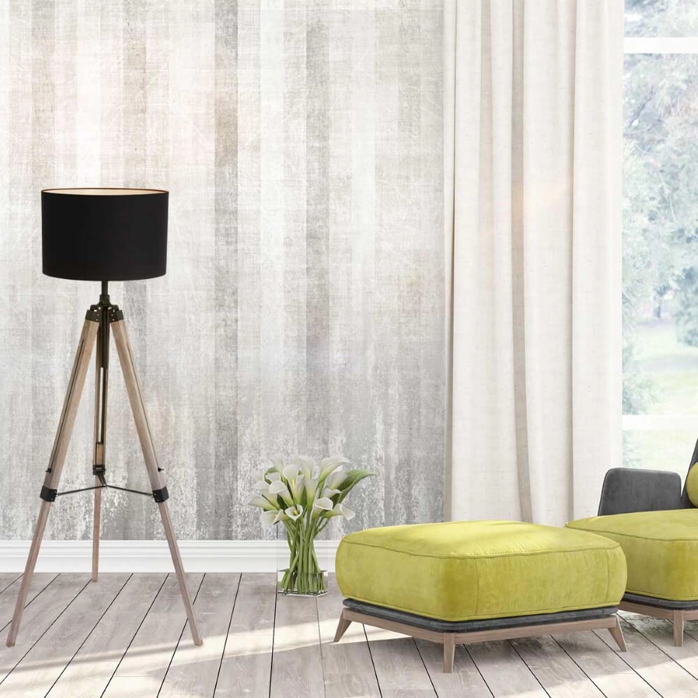 Lampe de table trépied Triek capuche noire Steinhauer 8712746152388