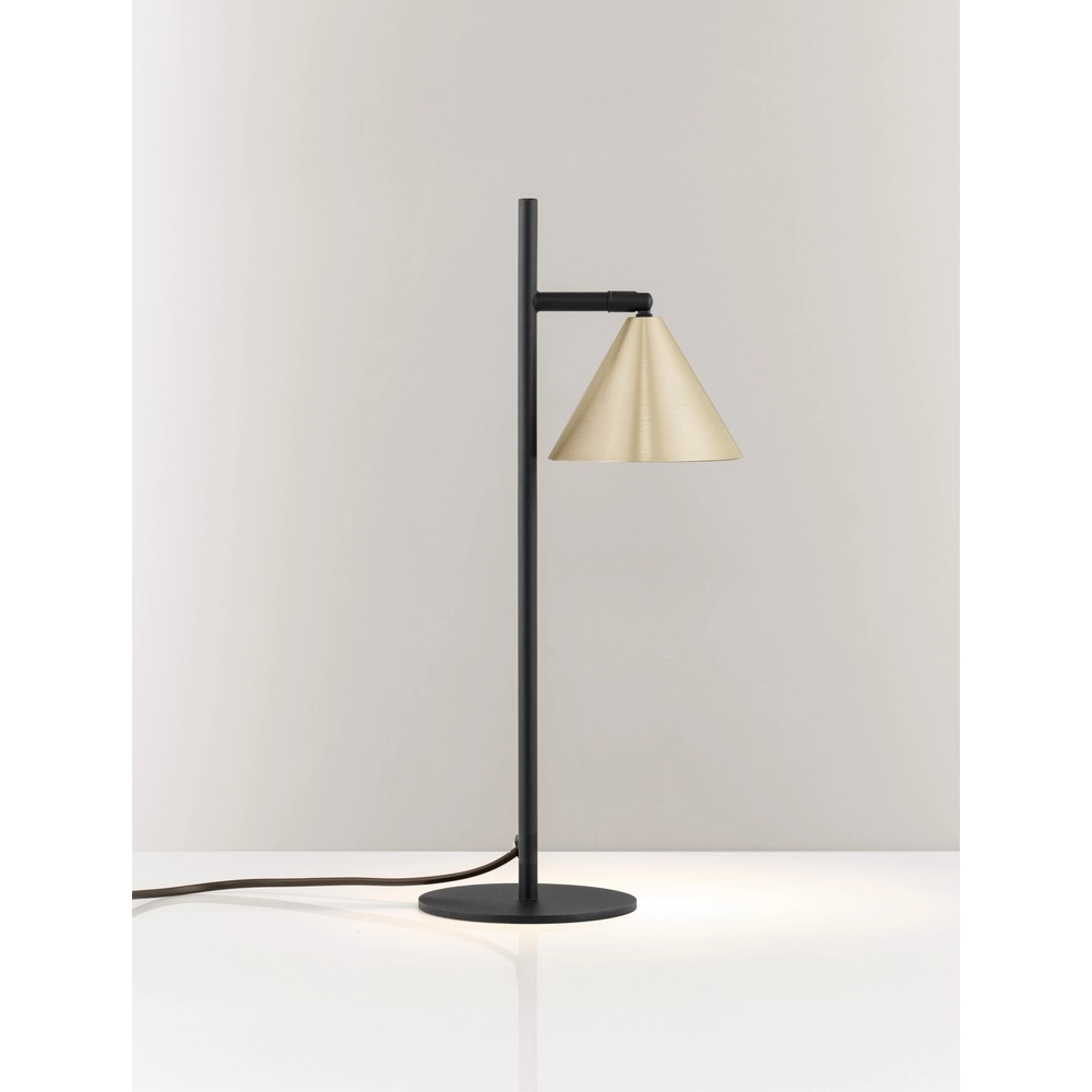 Lampe de table Conico noir avec or Lampe de table Conico noir avec or