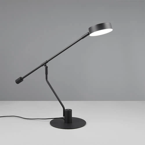 Lampe de bureau LED Manduro noir Trio 4017807615999
