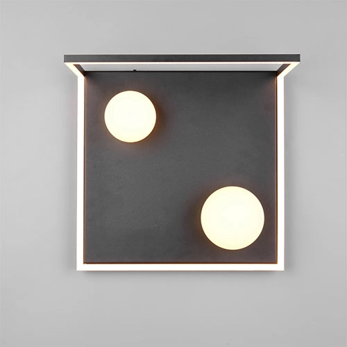Lampe de plafond à design Arola Noir Trio 4017807683578