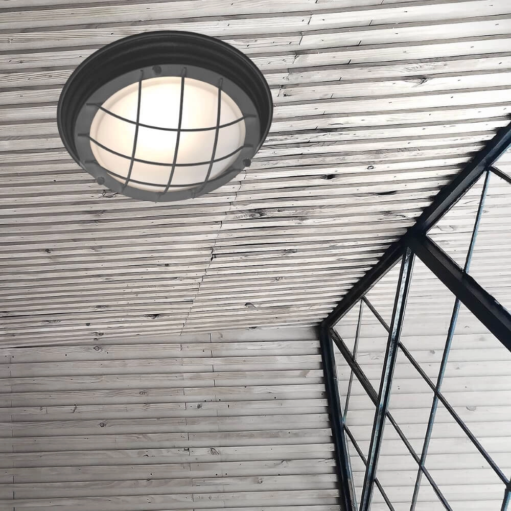 Plafonnier industriel Lisanne noir Steinhauer 8712746170955