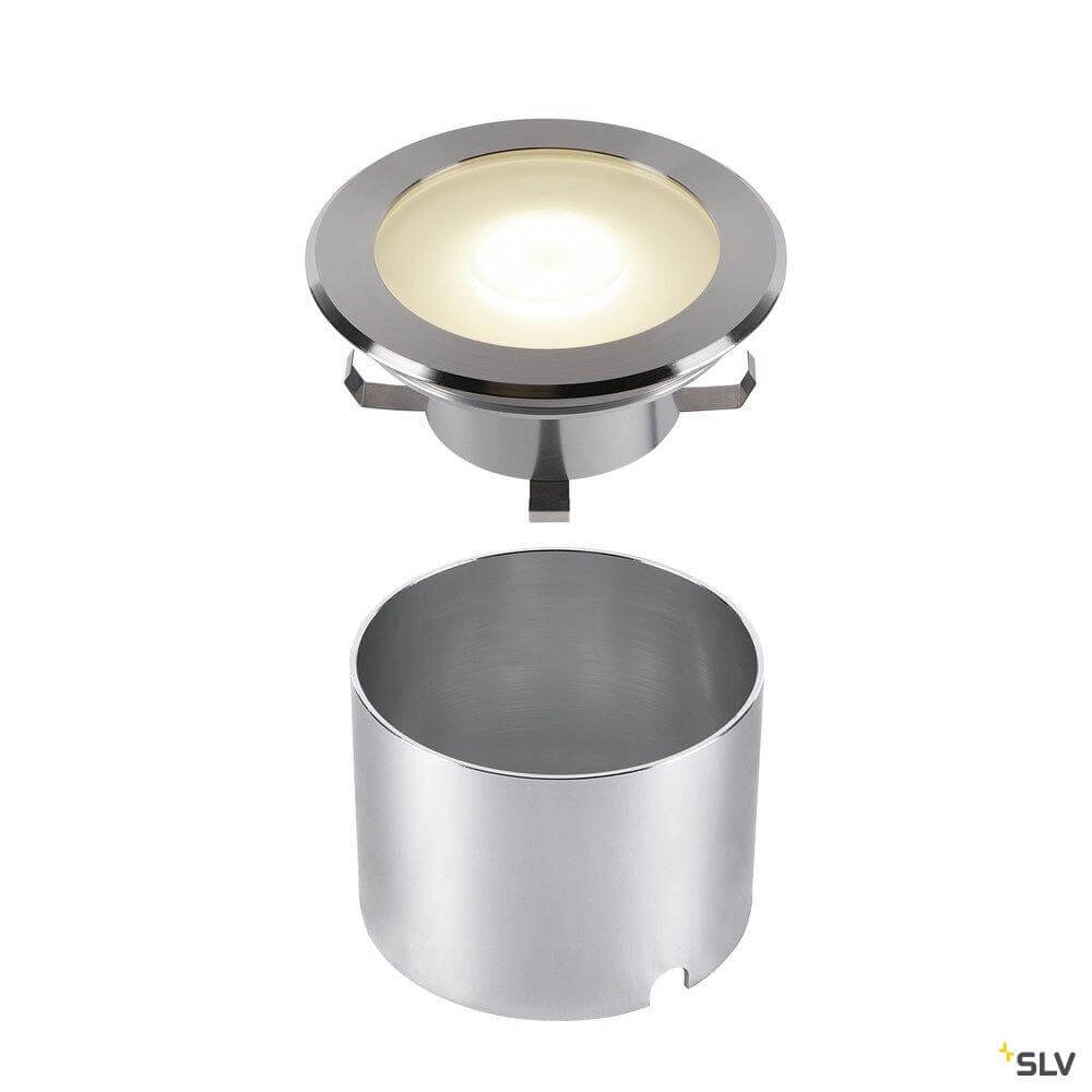 Grand spot de sol LED Dasar Flat lumière blanche et chaude SLV 4024163262071