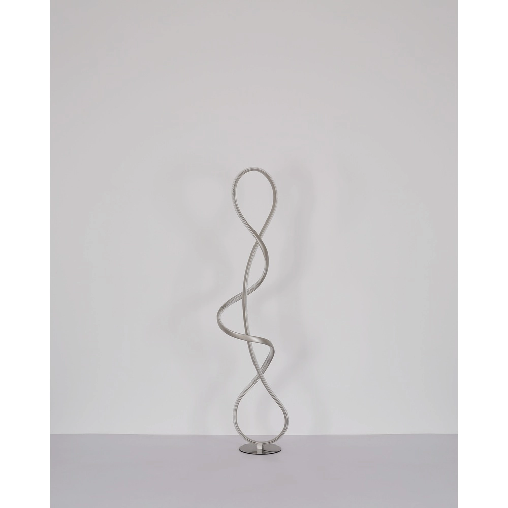 Lampe de pied en nickel Swirl Modernité Globo 9007371509331