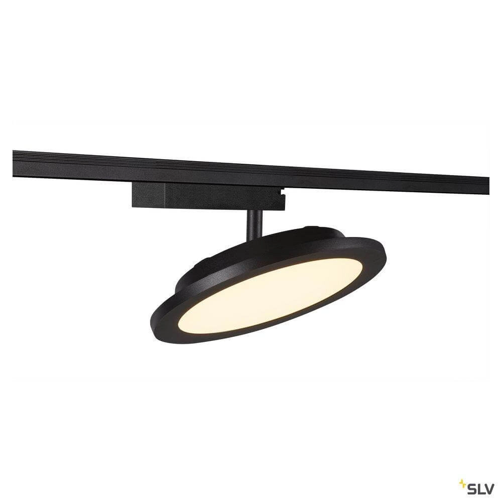 Panneau LED monophasé Panel Track rond noir SLV 4024163250856