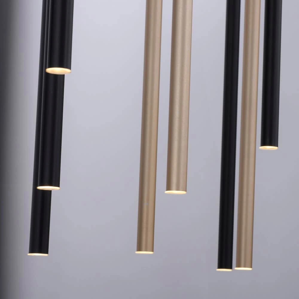 Lampe suspendue unique Flute 10 lumières Paul Neuhaus 4012248374788