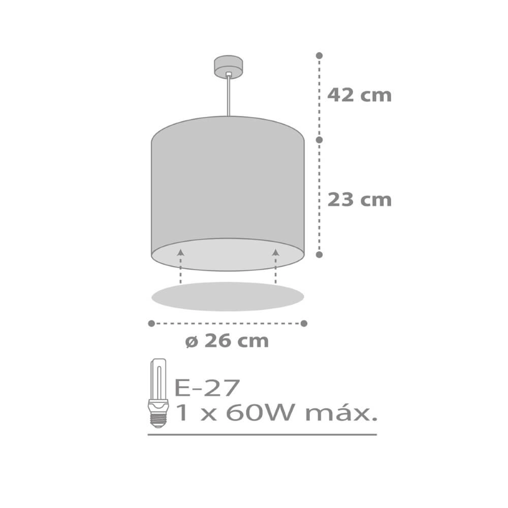 Lampe suspendue chambre d'enfant Sweet Dreams gris doux Dalber 8420406800998