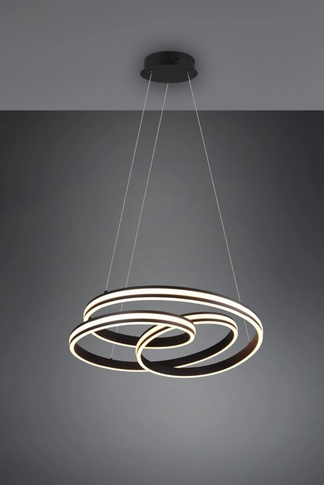 Lampe suspendue Nuria 60 cm noir Trio 4017807505214