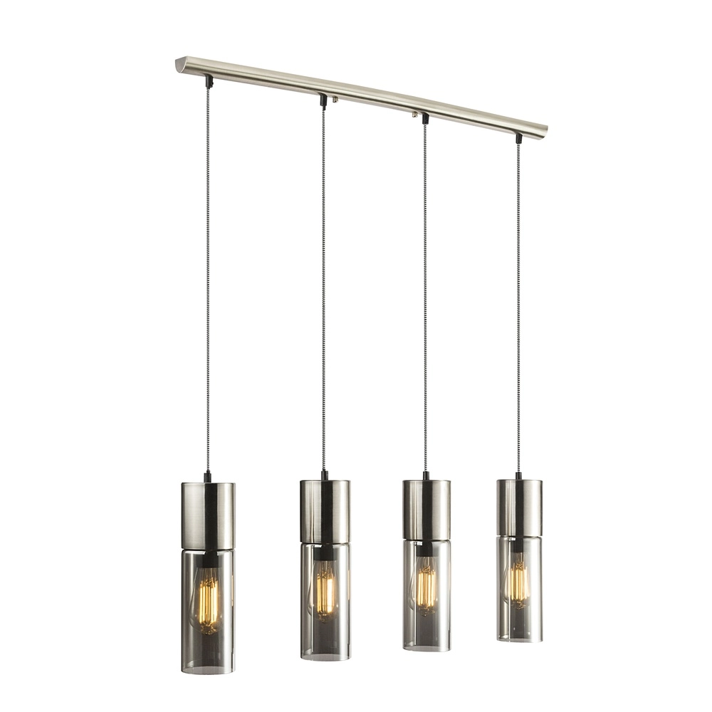 Lampe suspendue à 4 lumières Annika Conception en nickel Globo 9007371382200
