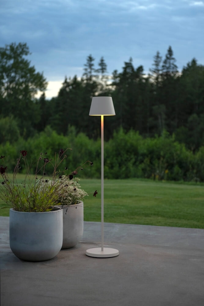 Lampadaire rechargeable Pomezia Medium blanc KonstSmide 7318307841251