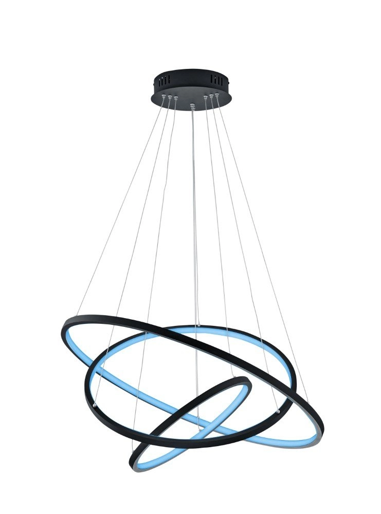 Lampe à suspension design Aaron Ø 80cm Trio 4017807473308